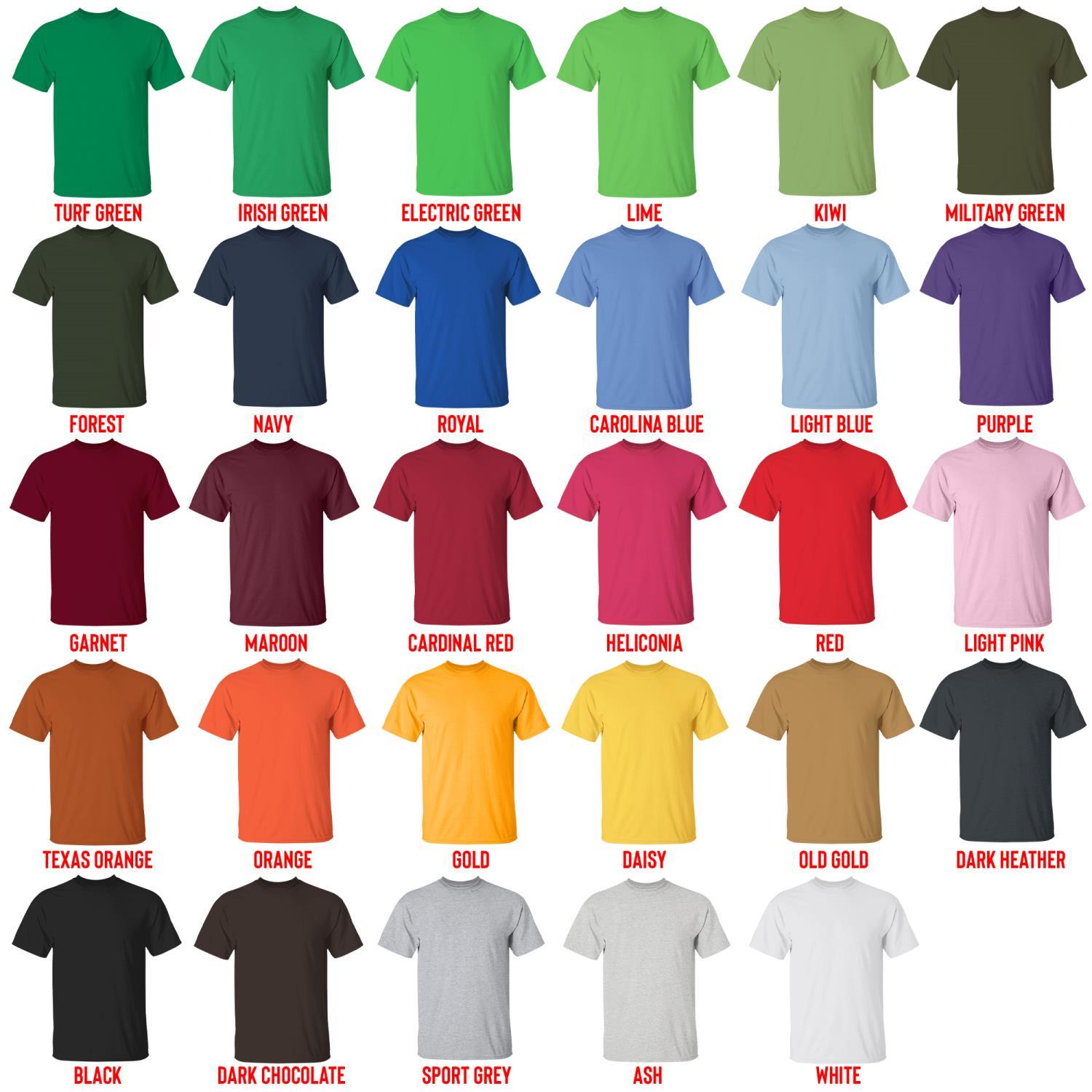 t shirt color chart - Azur Lane Store