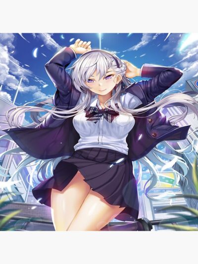 Alternative view of Azur Lane Belfast Throw Pillow