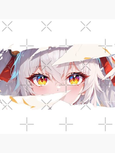 Alternative view of Laffey Azur Lane Sparkle Eyes Torn Paper Peek Throw Pillow