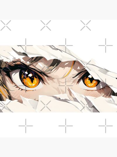 Alternative view of Atago Azur Lane Golden Eyes Torn Paper Peek Throw Pillow