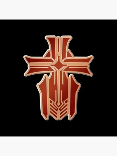 Alternative view of Azur Lane Emblem Red Logo Throw Pillow