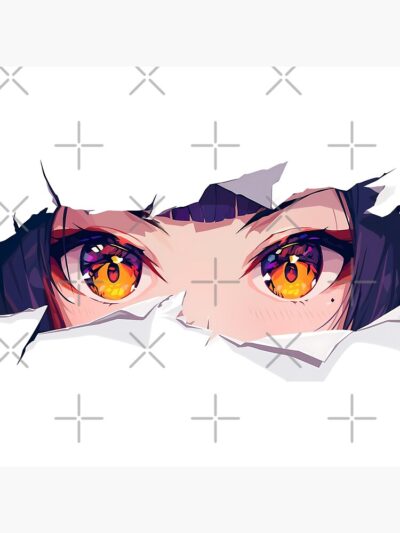 Alternative view of Akagi Azur Lane Amber Eyes Torn Paper Peek Throw Pillow