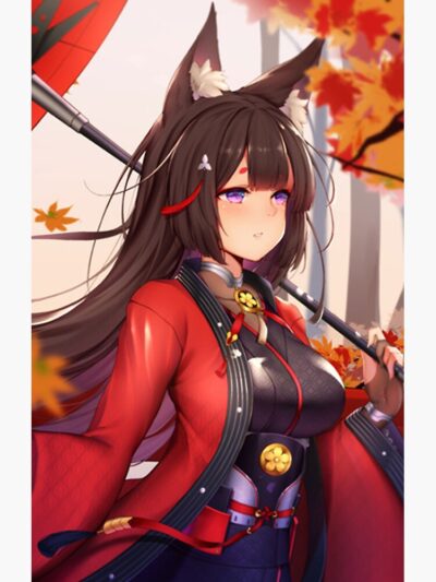Alternative view of Azur Lane Amagi So Sad Shower Curtain