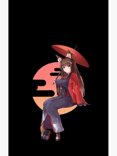 Alternative view of Azur Lane Amagi Umbrella Shower Curtain