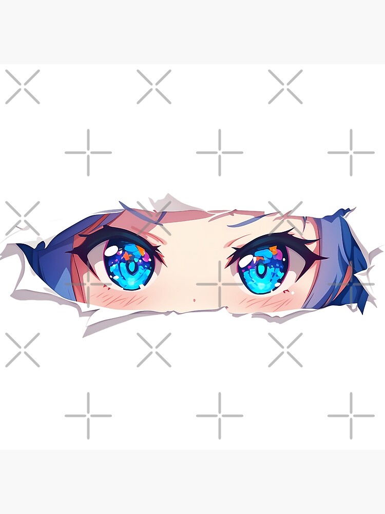 Illustrious Azur Lane Blue Eyes Torn Paper Peek Tapestry - Image 2