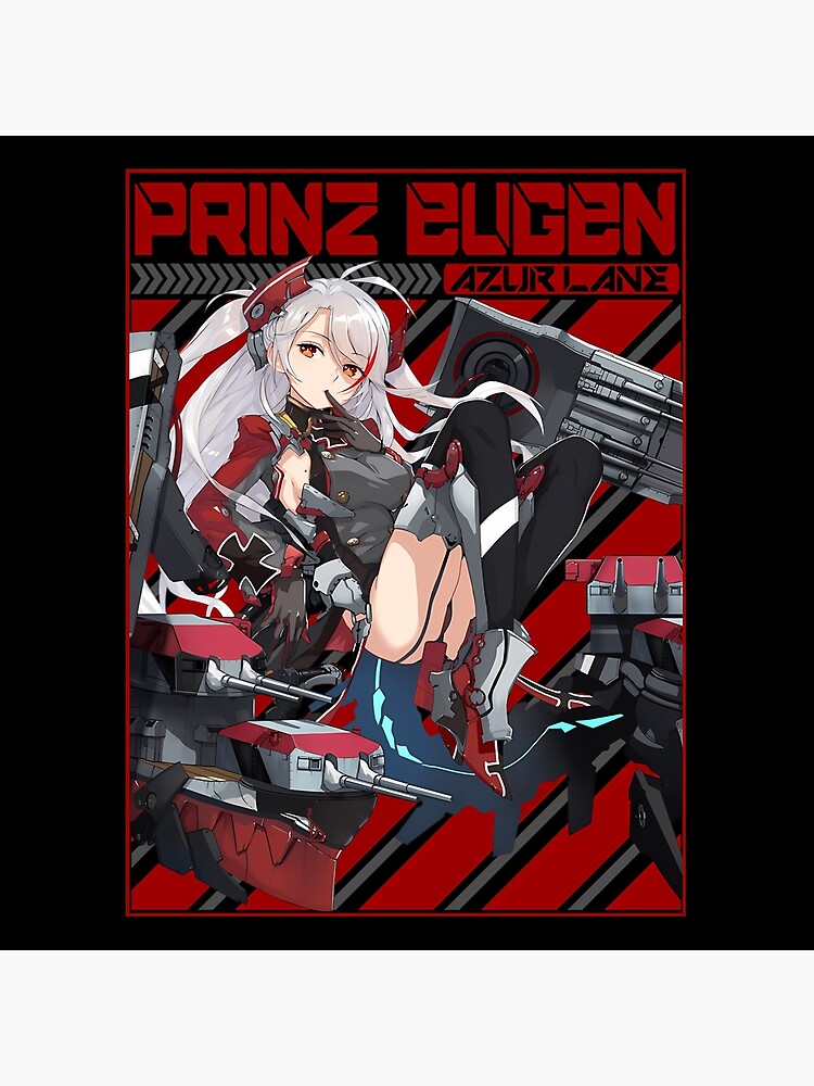 Azur Lane Prinz Eugen Red Text Tapestry - Image 2