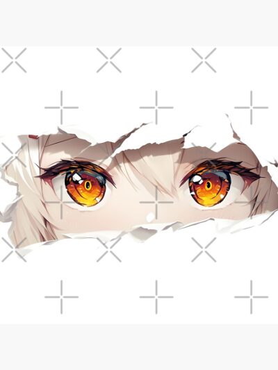 Alternative view of Ayanami Azur Lane Amber Eyes Torn Paper Peek Tapestry
