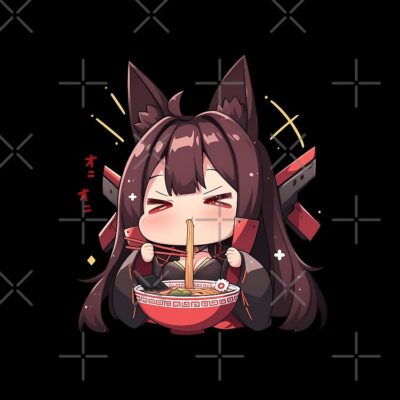 Alternative view of Akagi Azur Lane Chibi Ramen Kawaii Noodles Fox Spirit Tote Bag
