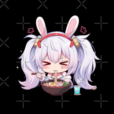 Alternative view of Laffey Azur Lane Chibi Ramen Kawaii Noodles Bunny Mood Tote Bag