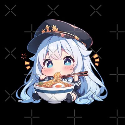 Alternative view of Enterprise Azur Lane Kawaii Ramen Chibi Noodles Bite Tote Bag
