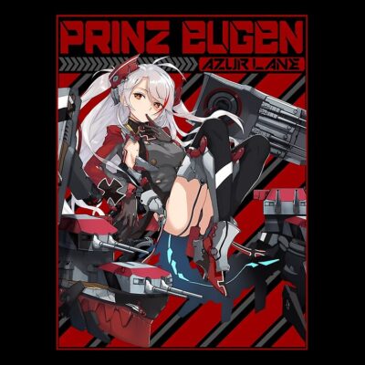 Alternative view of Azur Lane Prinz Eugen Red Text Tote Bag