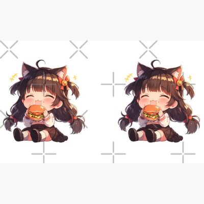 Alternative view of Takao Azur Lane Chibi Burger Focus Mug