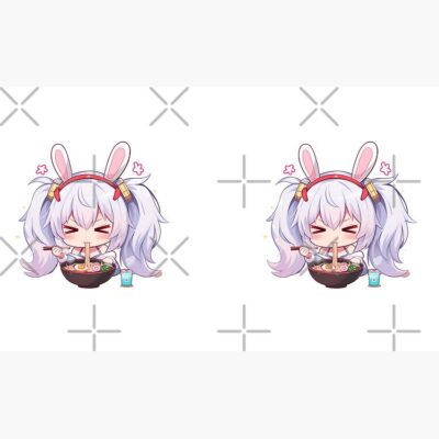 Alternative view of Laffey Azur Lane Chibi Ramen Kawaii Noodles Bunny Mood Mug