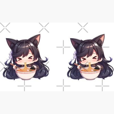 Alternative view of Atago Azur Lane Chibi Ramen Slurp Cat Ears Mug
