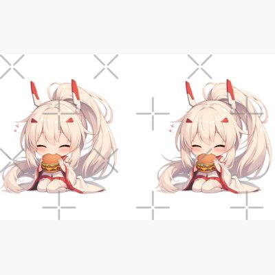 Alternative view of Ayanami Azur Lane Chibi Burger Quiet Bite Mug
