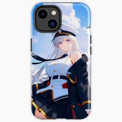 Enterprise Azur Lane Naval Captain Sky Clouds Deck Iphone Case