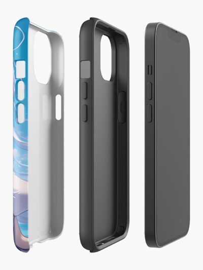 Alternative view of Belfast Azur Lane Ocean Breeze Maid Pastel Waifu Iphone Case