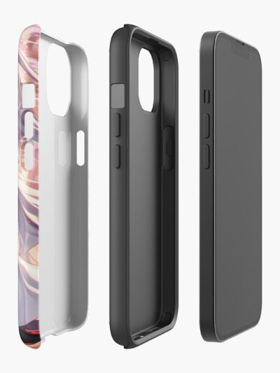 Alternative view of Prinz Eugen Azur Lane Chibi Elegant Shrine Cherry Blossoms Iphone Case