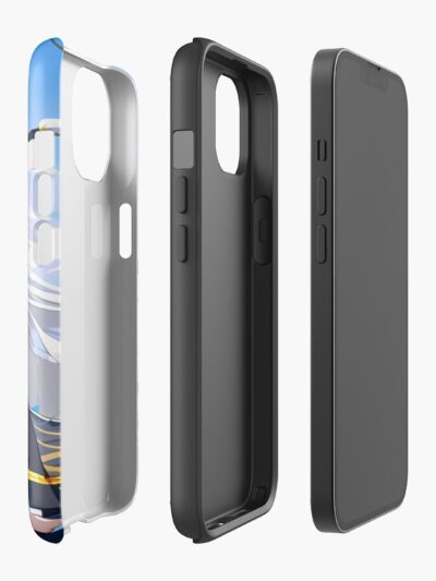 Alternative view of Enterprise Azur Lane Naval Captain Sky Clouds Deck Iphone Case