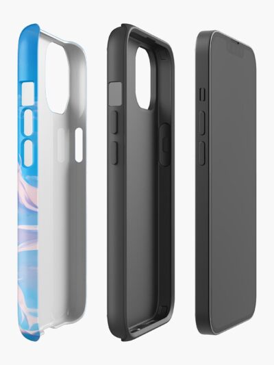 Alternative view of Prinz Eugen Azur Lane Sky Blue Ocean Glow Iphone Case