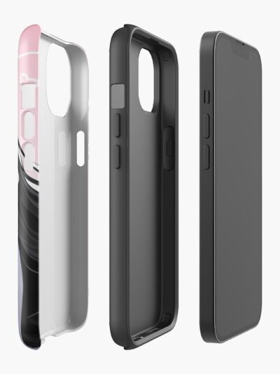 Alternative view of Atago Azur Lane Pink Background Cat Ears Heart Doodles Uniform Iphone Case