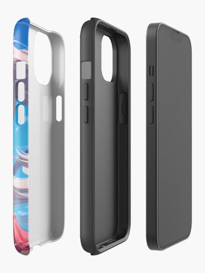 Alternative view of Ayanami Azur Lane Red Dress Umbrella Ocean Windy Summer Iphone Case