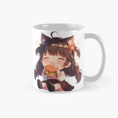 Takao Azur Lane Chibi Burger Focus Mug
