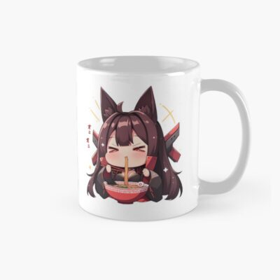Akagi Azur Lane Chibi Ramen Kawaii Noodles Fox Spirit Mug