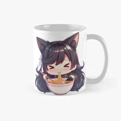 Atago Azur Lane Chibi Ramen Slurp Cat Ears Mug