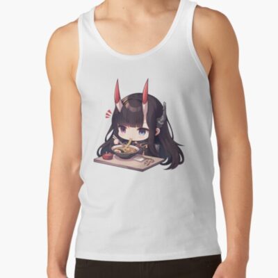 Noshiro Azur Lane Chibi Ramen Slurp Quiet Night Tank Top