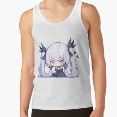Illustrious Azur Lane Chibi Angry Kawaii Waifu Pout Tank Top