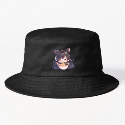 Atago Azur Lane Chibi Ramen Slurp Cat Ears Bucket Hat