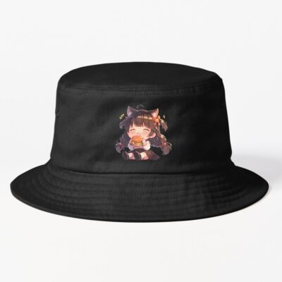Takao Azur Lane Chibi Burger Focus Bucket Hat