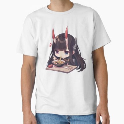 Noshiro Azur Lane Chibi Ramen Slurp Quiet Night T-shirt