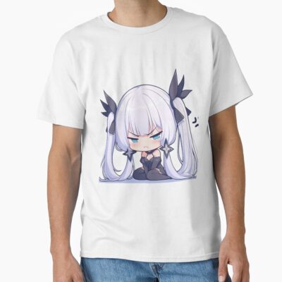 Illustrious Azur Lane Chibi Angry Kawaii Waifu Pout T-shirt