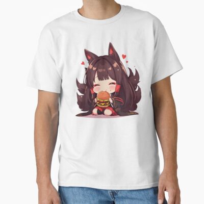 Akagi Azur Lane Chibi Burger Obsession T-shirt