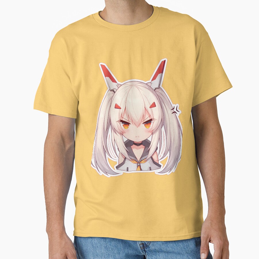 Ayanami Azur Lane Chibi Angry Kawaii Waifu Pout T-shirt - Image 6