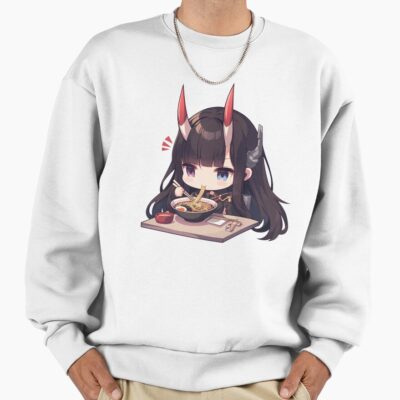 Noshiro Azur Lane Chibi Ramen Slurp Quiet Night Sweatshirt