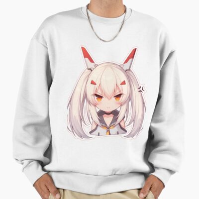 Alternative view of Ayanami Azur Lane Chibi Angry Kawaii Waifu Pout Sweatshirt