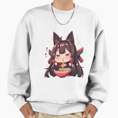 Akagi Azur Lane Chibi Ramen Kawaii Noodles Fox Spirit Sweatshirt
