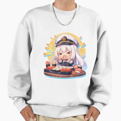 Enterprise Azur Lane Captain Chibi Sushi Party Sweatshirt