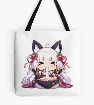 Illustrious Azur Lane Chibi Ramen Kimono Kawaii Feast Tote Bag