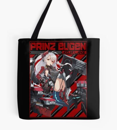 Azur Lane Prinz Eugen Red Text Tote Bag