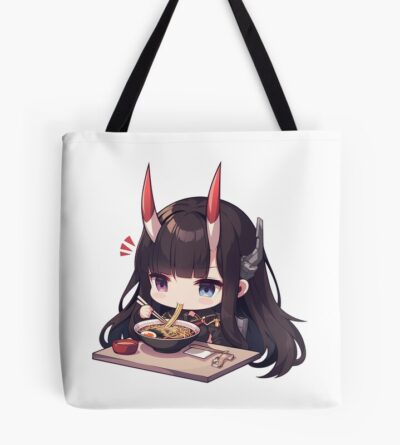 Noshiro Azur Lane Chibi Ramen Slurp Quiet Night Tote Bag