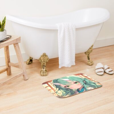 Alternative view of Noshiro Azur Lane Sakura Chibi Shrine Gate Bath Mat