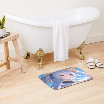 Alternative view of Prinz Eugen Azur Lane Kimono Straw Hat Beach Serenity Bath Mat
