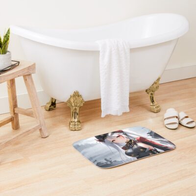 Alternative view of Prinz Eugen Azur Lane Overcast Ocean Uniform Calm Bath Mat