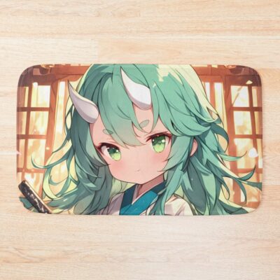 Noshiro Azur Lane Sakura Chibi Shrine Gate Bath Mat