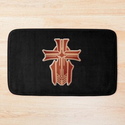 Azur Lane Emblem Black Background Bath Mat