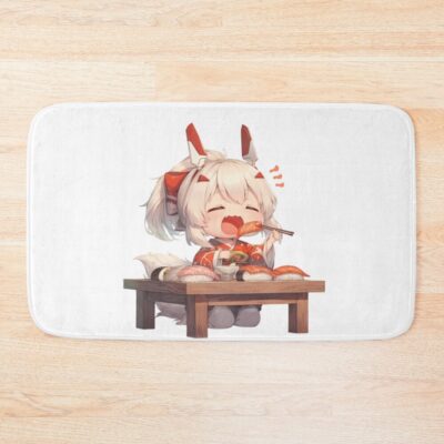 Ayanami Azur Lane Chibi Sushi Snack Time Bath Mat